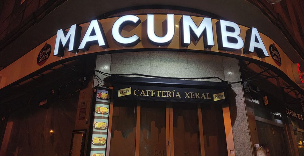 Rótulos con letras corpóreas retroiluminada